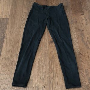 black cotton leggings